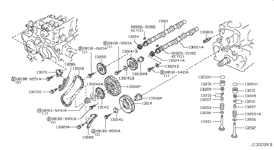 Шестерня впускного распредвала  для Ниссан Кабстар 2007-2012