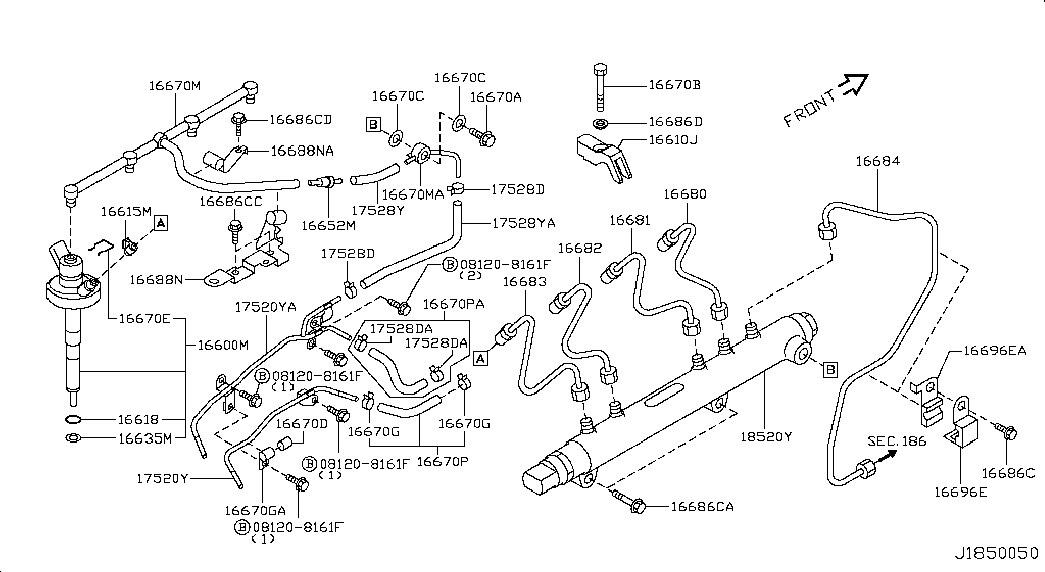 Топливная рампа для Ниссан Кабстар 2007-2012