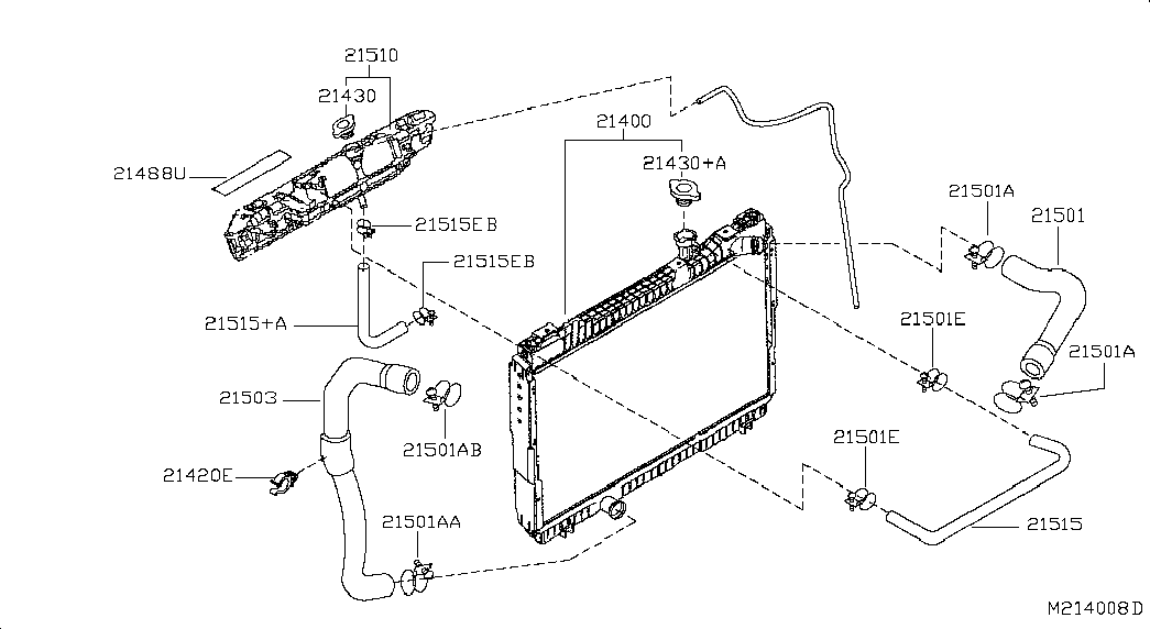 Радиатор двигателя в сборе для Ниссан Кабстар 2007-2012