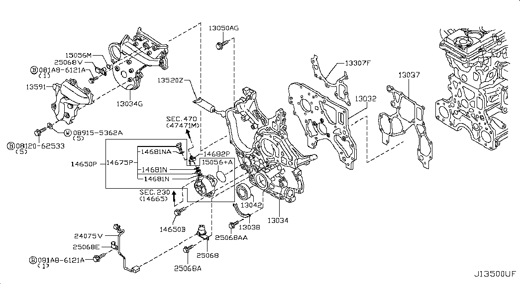 Датчик коленвала для Ниссан Кабстар 2007-2012