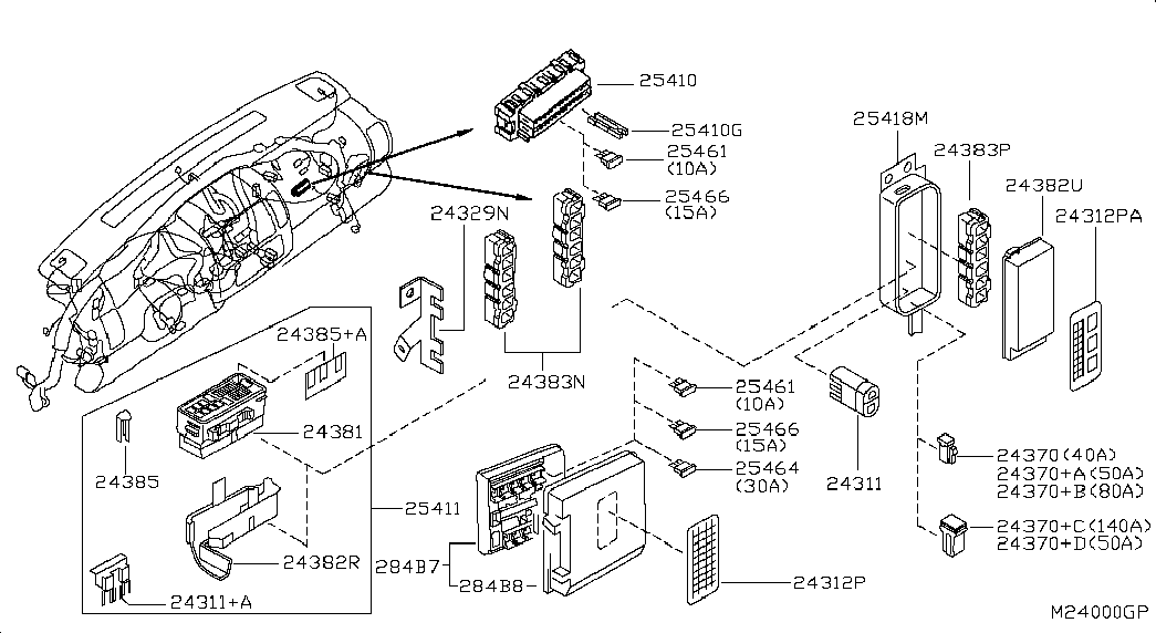 Блок предохранителей для Ниссан Кабстар 2007-2012
