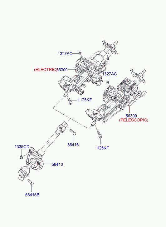 Рулевая колонка с электроусилителем для Хендай Грандер 2005-2009