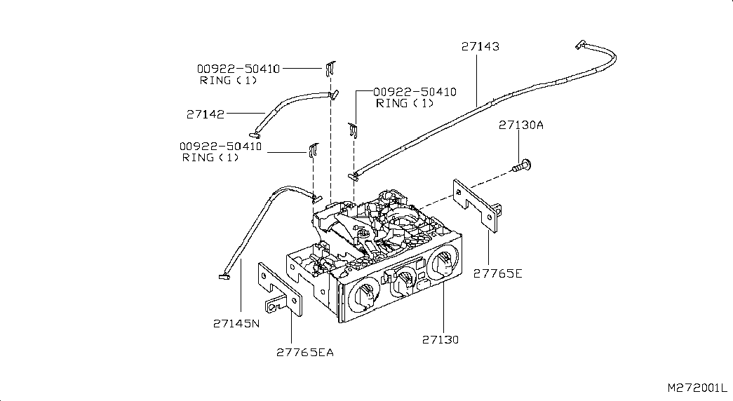 Панель климатической системы для Ниссан Кабстар 2007-2012