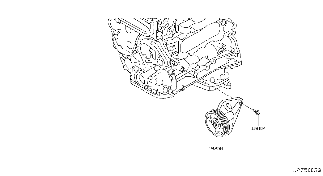 Натяжитель приводного ремня для Ниссан Кабстар 2007-2012