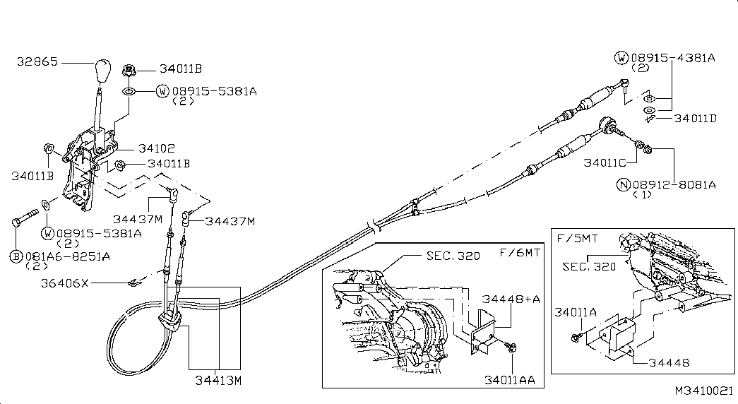 Рычаг переключения скоростей для Ниссан Кабстар 2007-2012