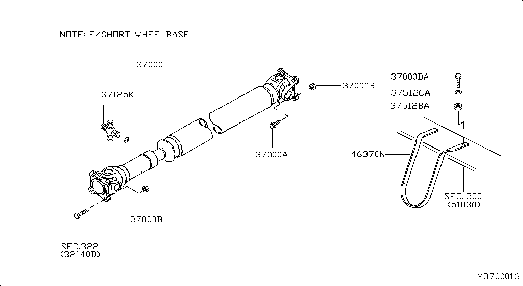Карданный вал для Ниссан Кабстар 2007-2012