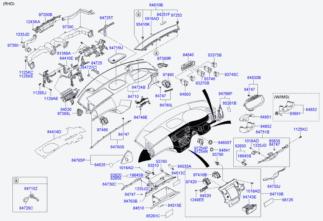Подушка безопасности пассажира для Хендай Грандер 2005-2009