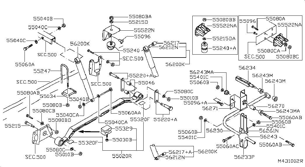 Рессора задняя для Ниссан Кабстар 2007-2012