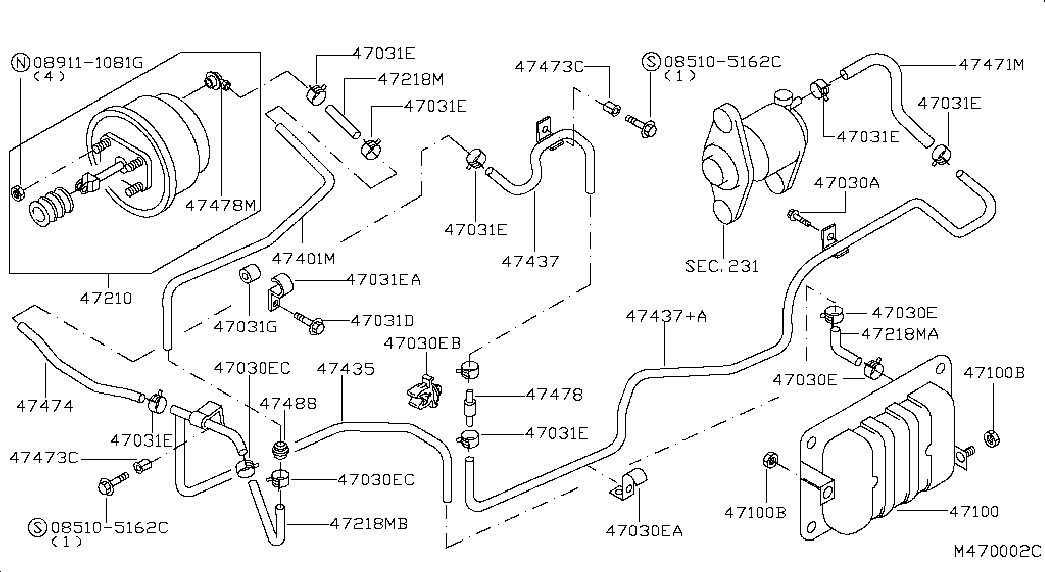 Вакуумный усилитель тормозов для Ниссан Кабстар 2007-2012