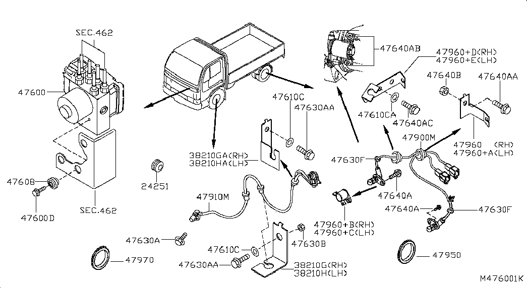 Блок АБС для Ниссан Кабстар 2007-2012