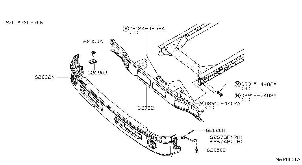 Бампер передний для Ниссан Кабстар 2007-2012