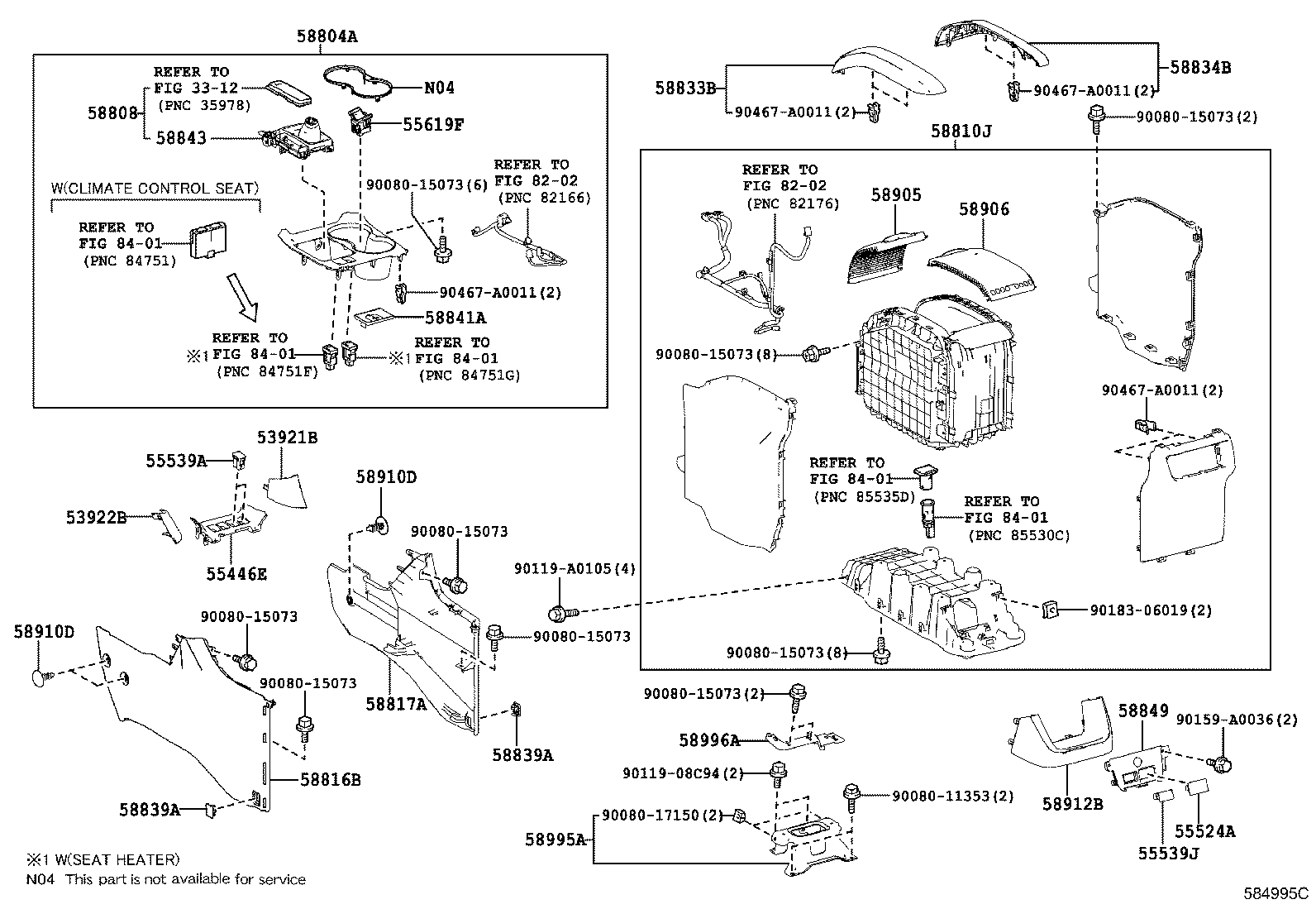 Подлокотник передних сидений для Тойота Хайлендер 2013-2016