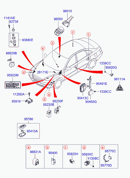 Датчик дождя для Хендай Грандер 2005-2009