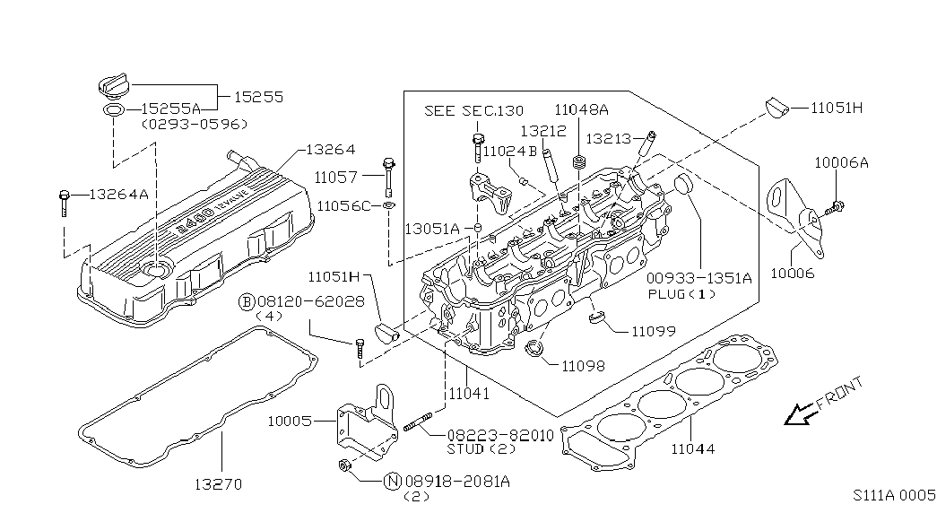Головка блока цилиндров в сборе для Ниссан Террано 1995-2002