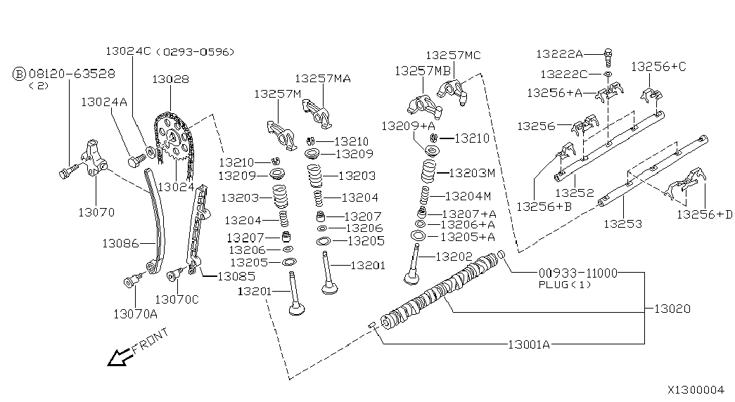 Впускной распредвал для Ниссан Террано 1995-2002