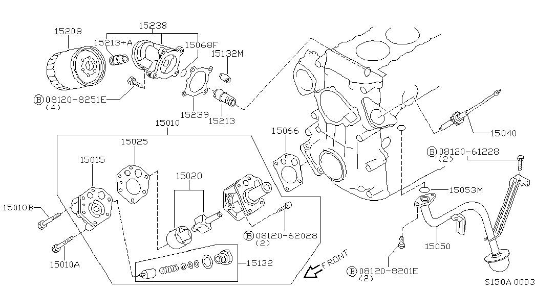 Кронштейн масляного фильтра для Ниссан Террано 1995-2002
