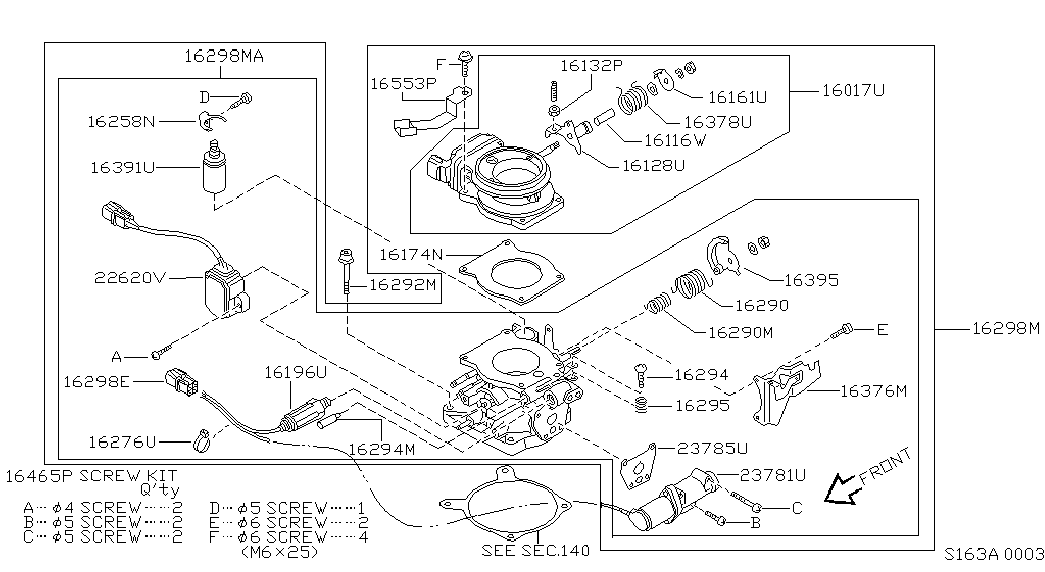 Дроссельная заслонка для Ниссан Террано 1995-2002