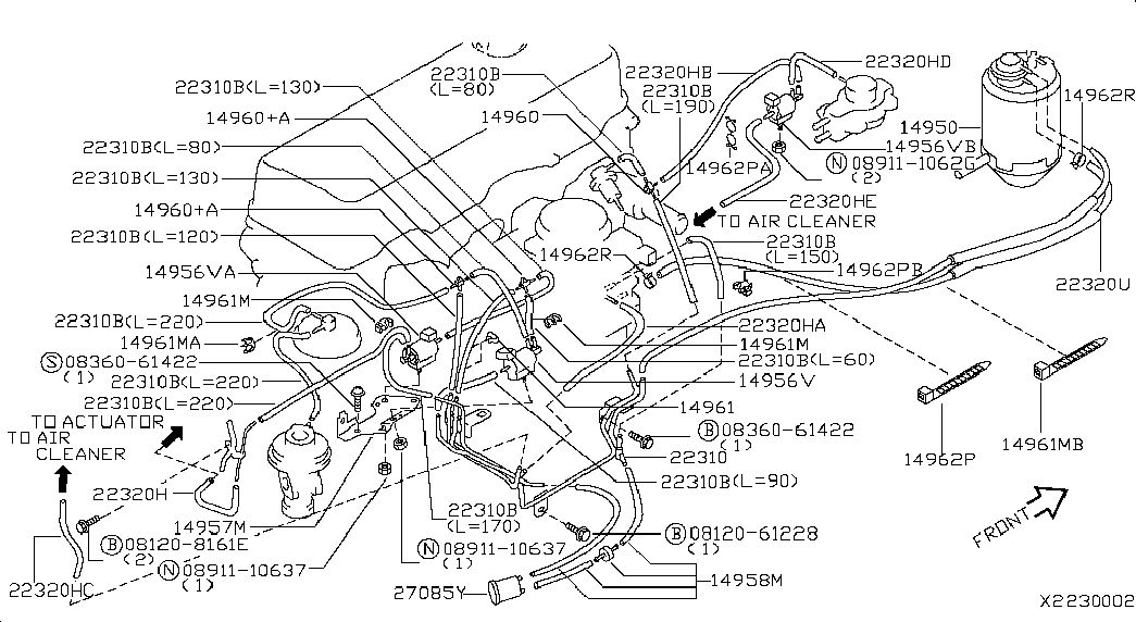 Электро-магнитный клапан для Ниссан Террано 1995-2002