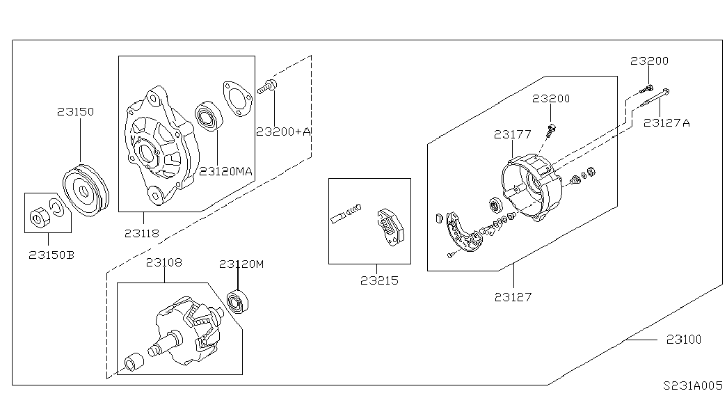 Генератор в сборе для Ниссан Террано 1995-2002