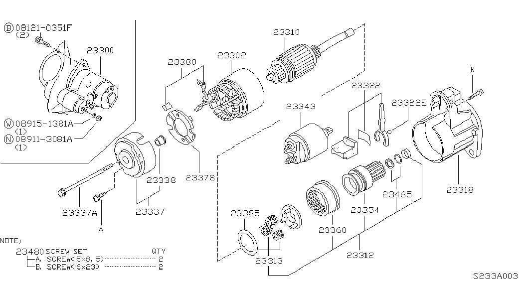 Стартер в сборе для Ниссан Террано 1995-2002
