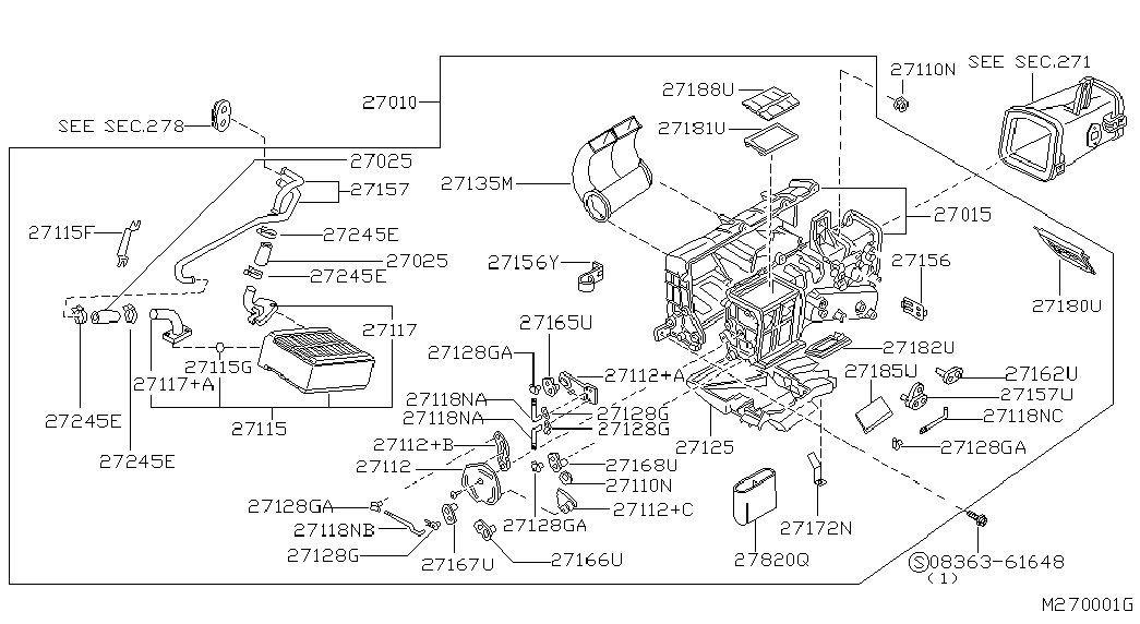 Радиатор отопителя для Ниссан Террано 1995-2002