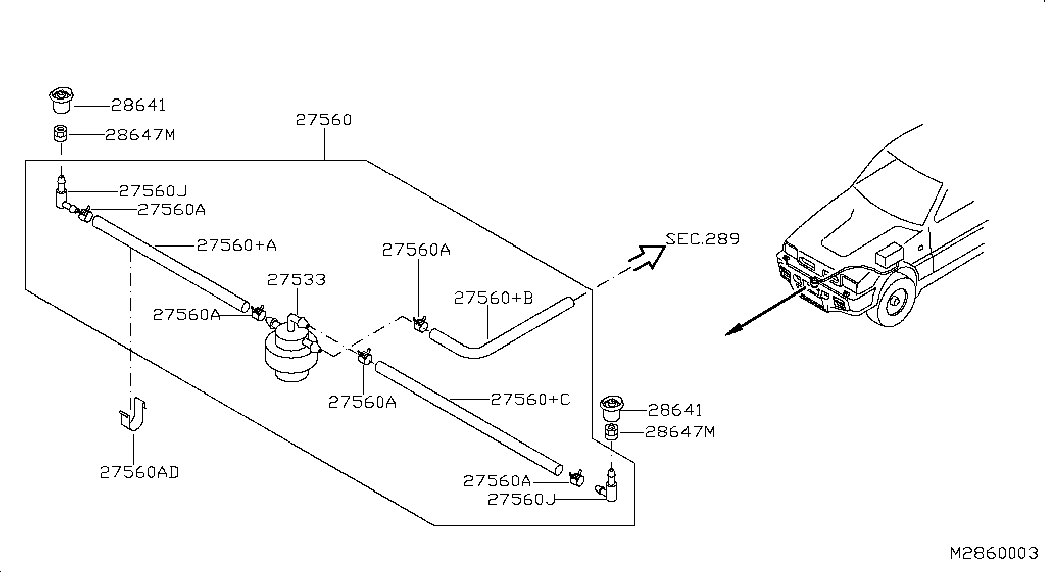 Фаро-омыватель левый для Ниссан Террано 1995-2002