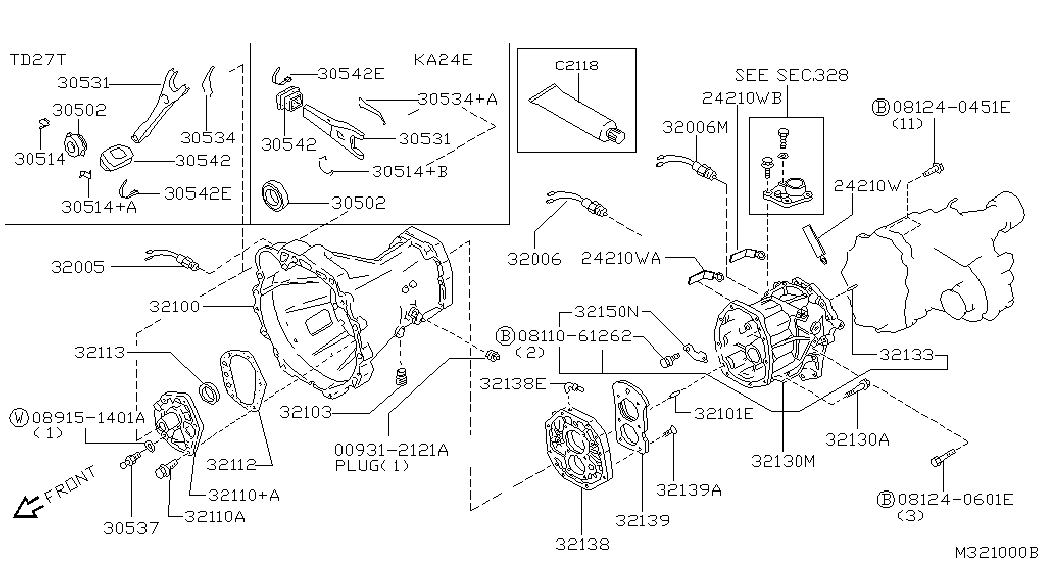 Выжимной подшипник для Ниссан Террано 1995-2002