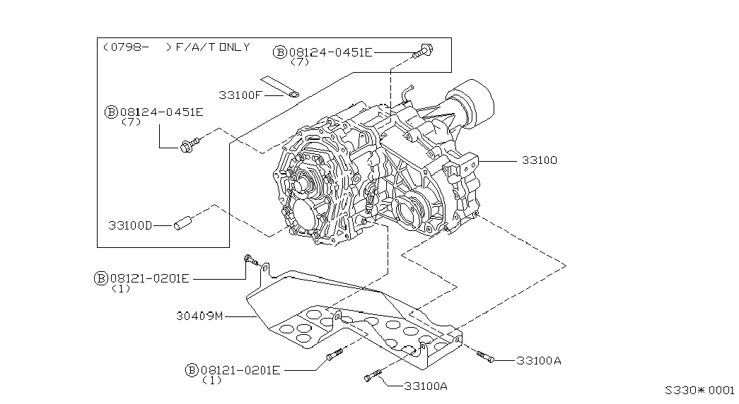 Раздаточная коробка для Ниссан Террано 1995-2002