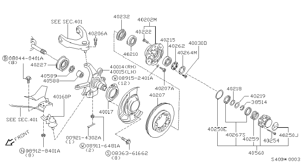 Диск тормозной передний для Ниссан Террано 1995-2002