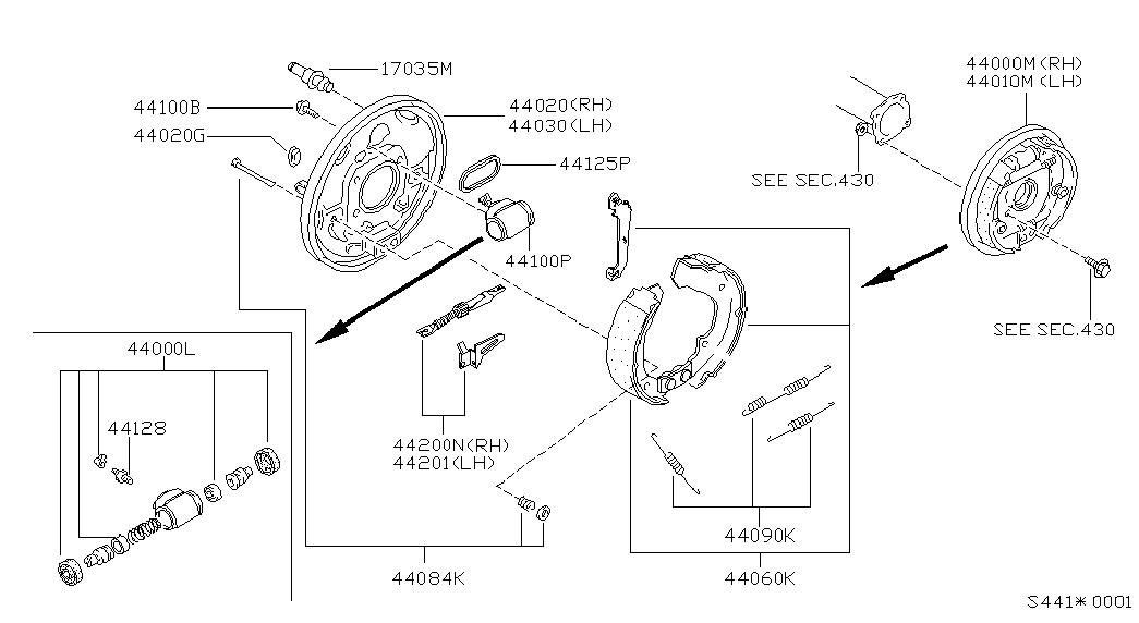 Колодки тормозные задние для Ниссан Террано 1995-2002