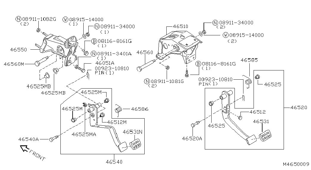 Педаль тормоза для Ниссан Террано 1995-2002