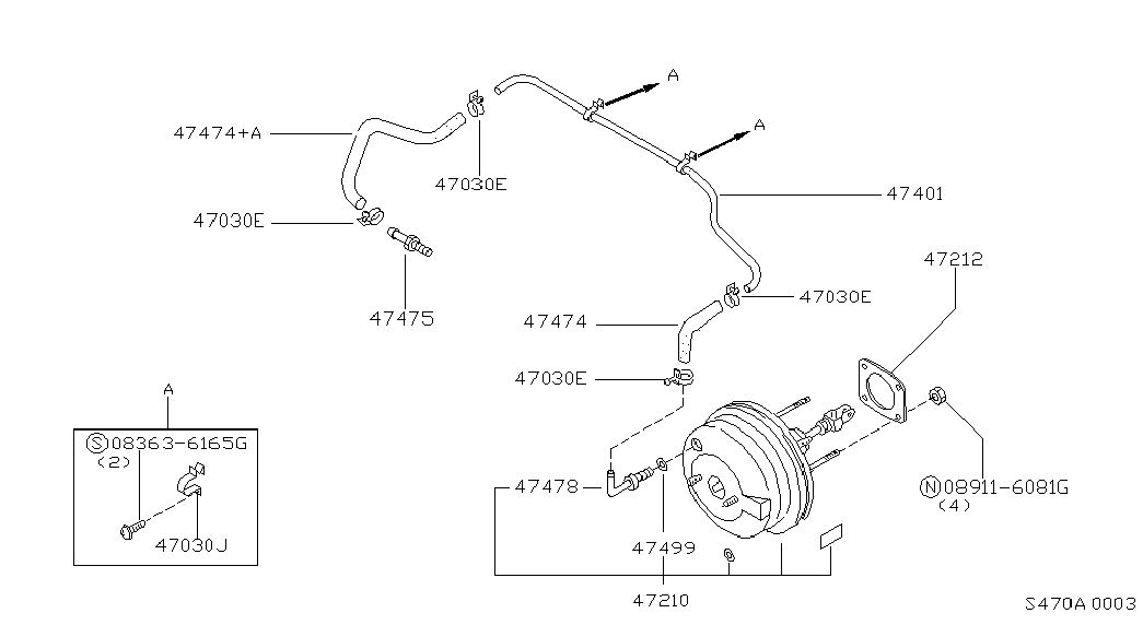 Вакуумный усилитель тормозов для Ниссан Террано 1995-2002
