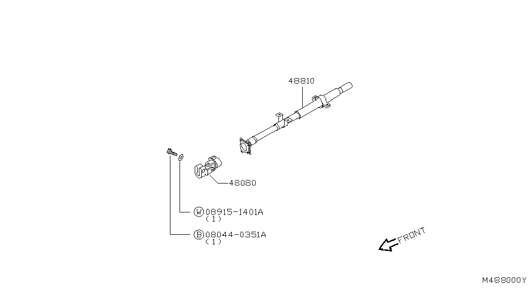 Рулевая колонка в сборе для Ниссан Террано 1995-2002
