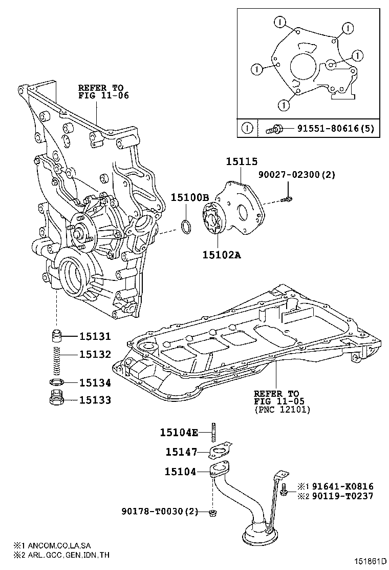 Шкив масляного насоса для Тойота Хайлюкс 2011-2015
