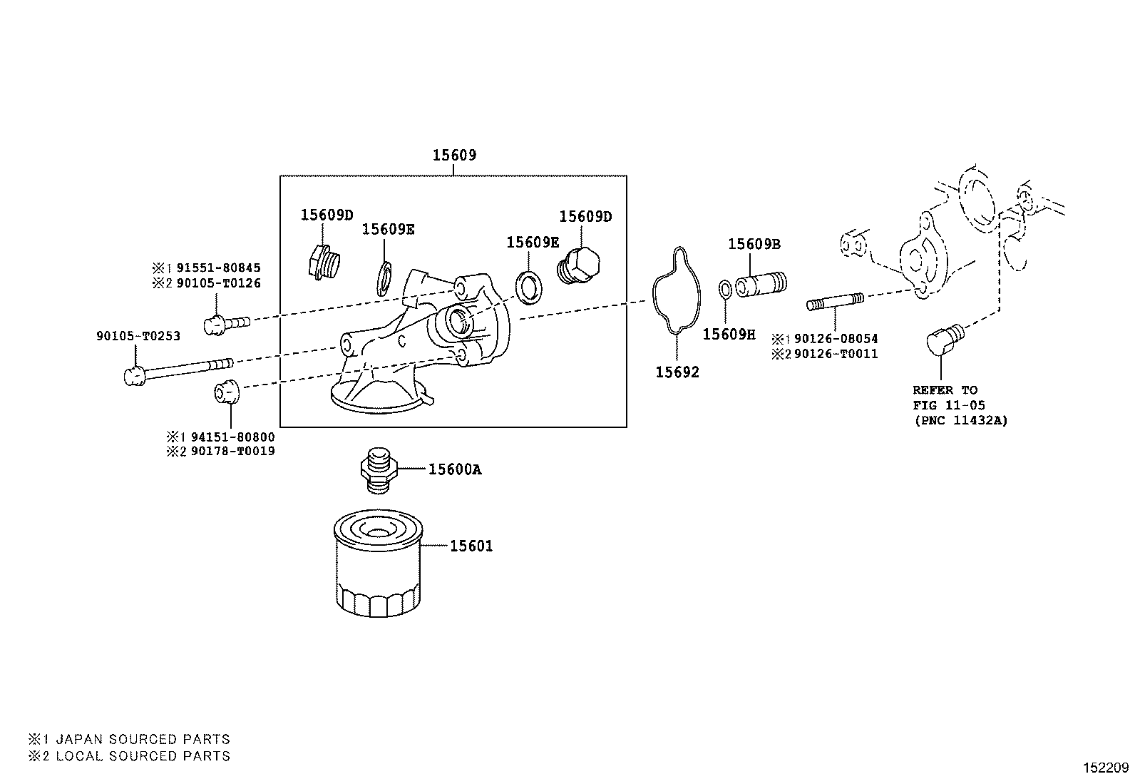 Масляный фильтр для Тойота Хайлюкс 2011-2015