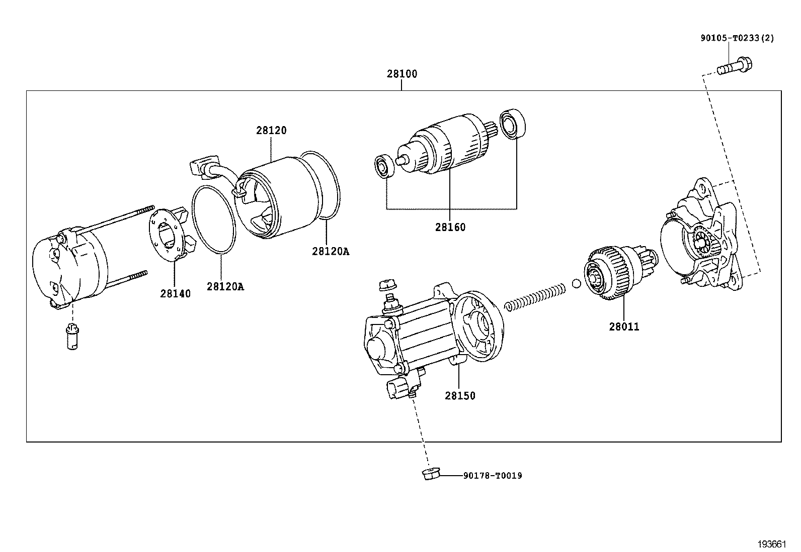 Стартер в сборе для Тойота Хайлюкс 2011-2015