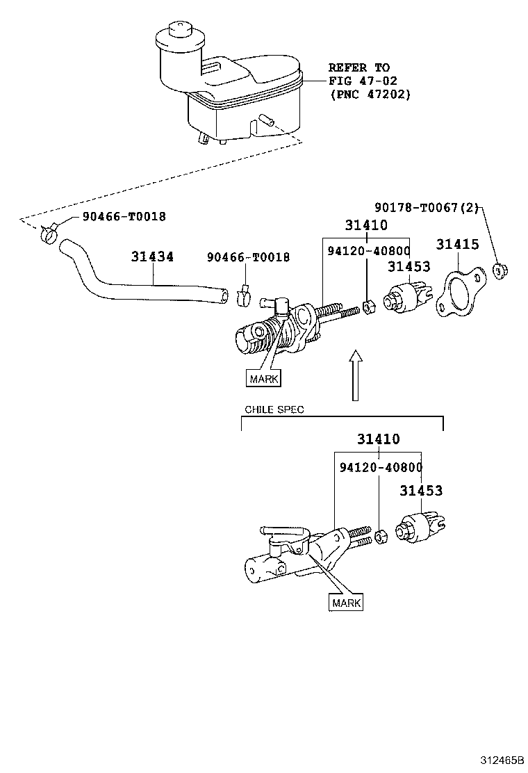 Главный цилиндр сцепления для Тойота Хайлюкс 2011-2015