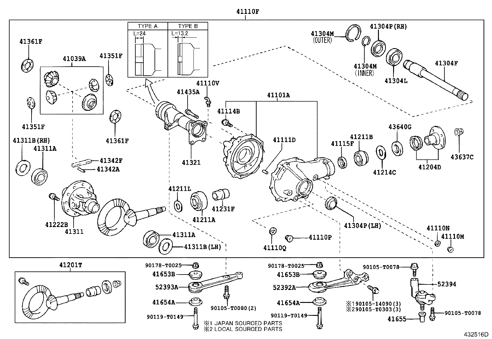Редуктор передний для Тойота Хайлюкс 2011-2015