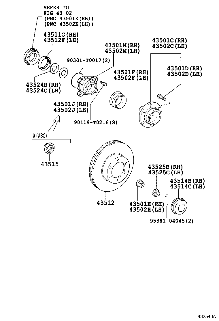 Диск тормозной передний для Тойота Хайлюкс 2011-2015