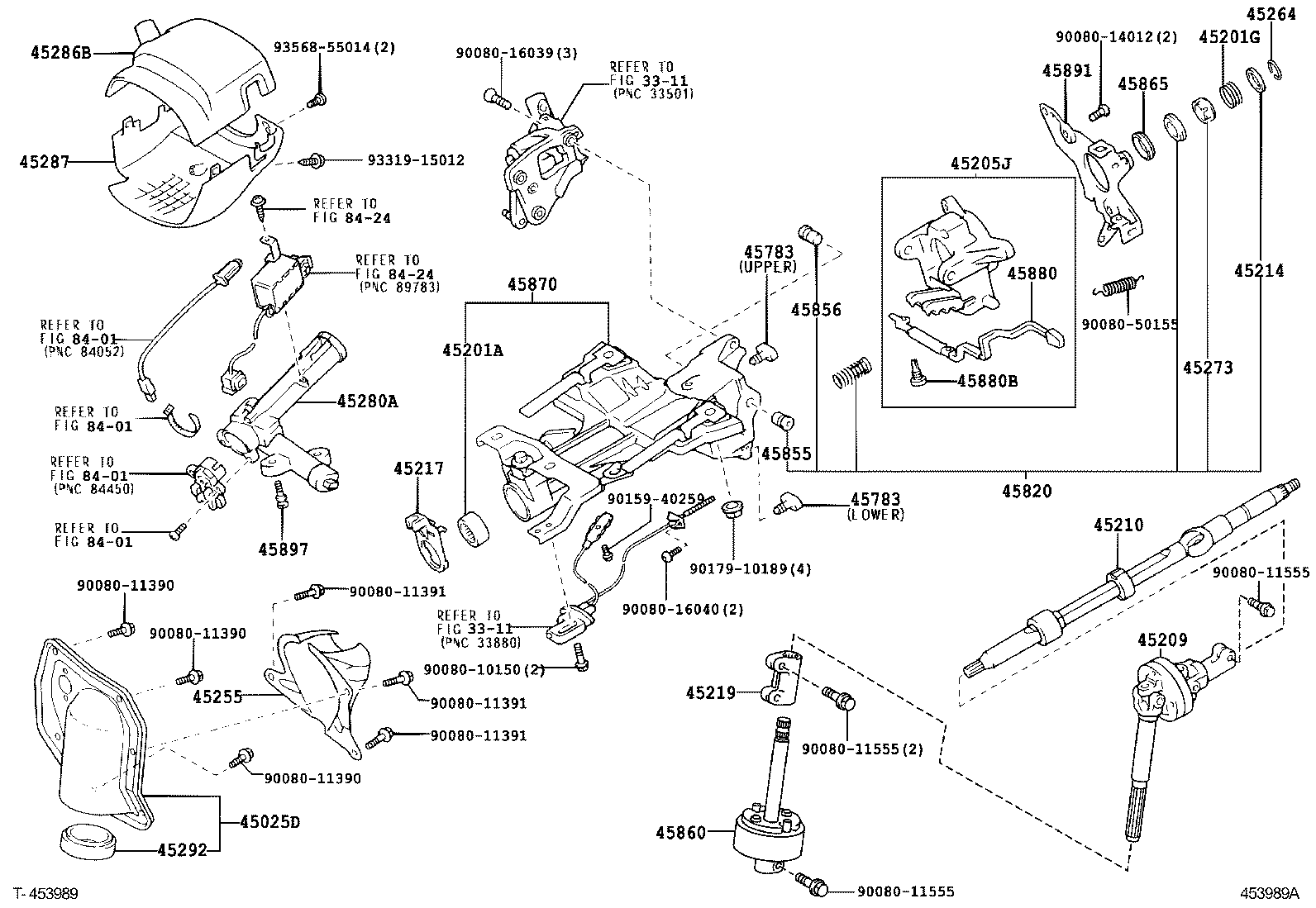 Рулевой вал нижний для Тойота Секвойя 2004-2007
