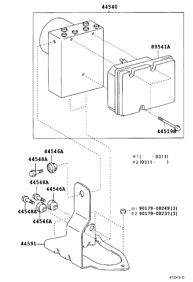 Блок АБС для Тойота Секвойя 2004-2007