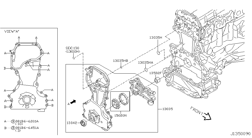 Крышка ГРМ для Ниссан Примера 2001-2008