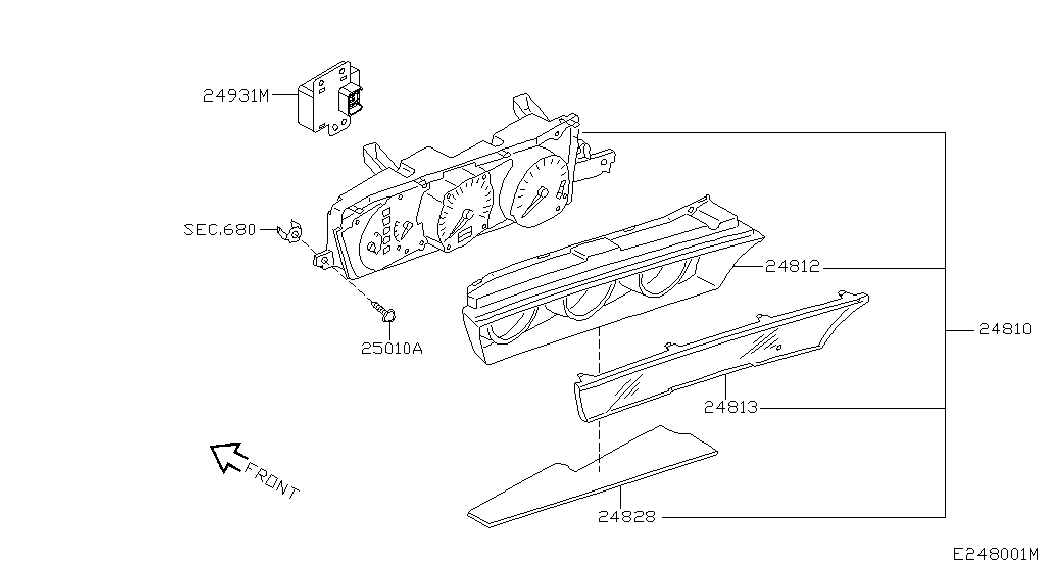 Щиток приборов для Ниссан Примера 2001-2008