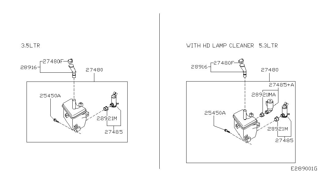 Бачок стеклоочистителей для Ниссан Примера 2001-2008