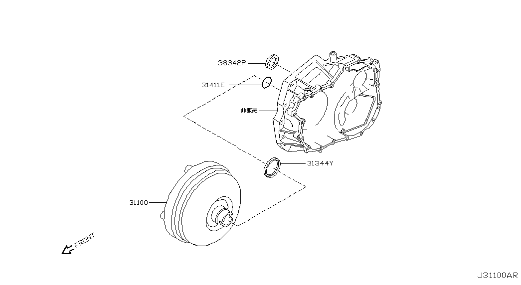 Гидротрансформатор АКПП для Ниссан Примера 2001-2008