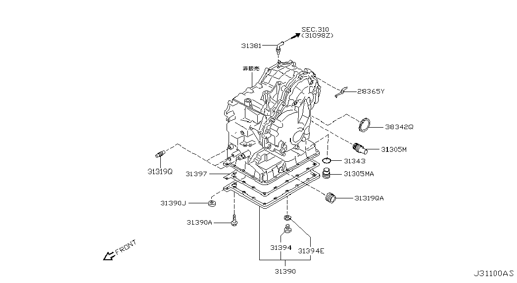 Масляный поддон АКПП для Ниссан Примера 2001-2008