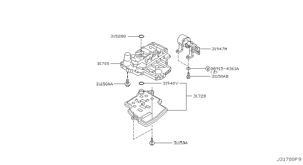 Гибро-блок АКПП для Ниссан Примера 2001-2008