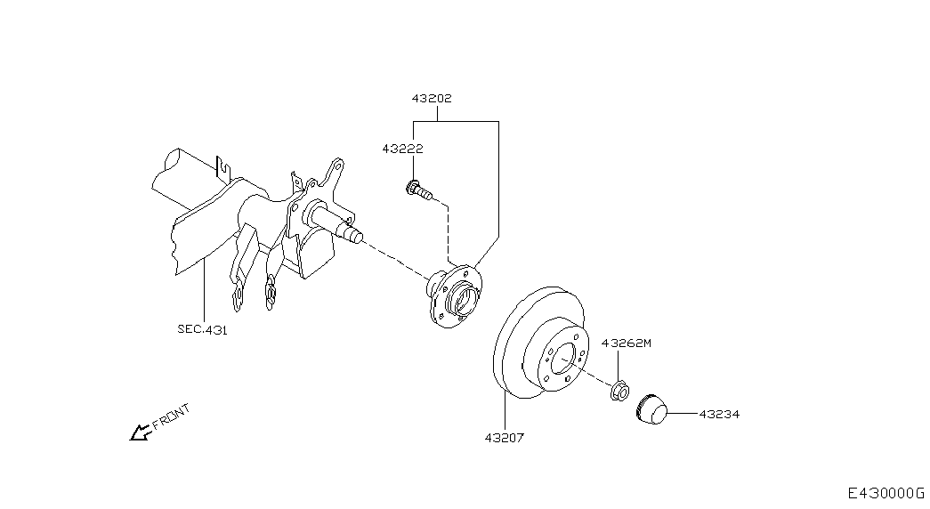 Диск тормозной задний для Ниссан Примера 2001-2008
