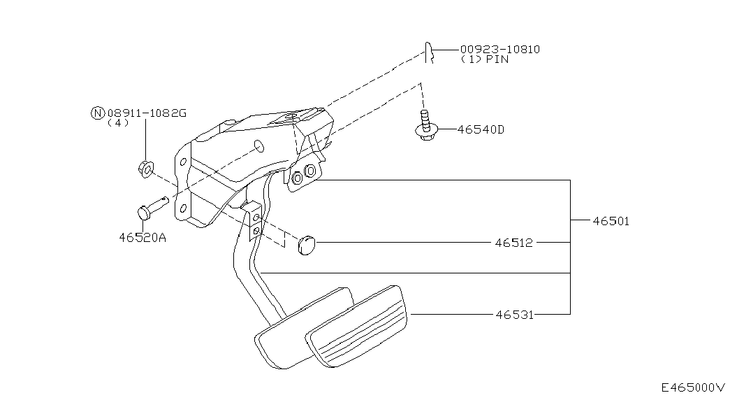 Педаль тормоза для Ниссан Примера 2001-2008