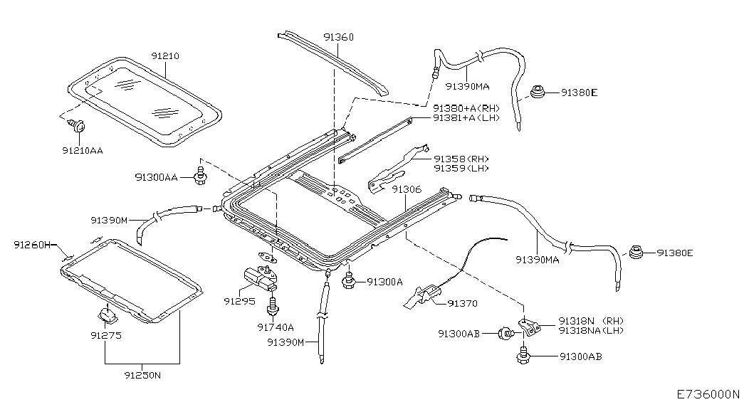 Люк для Ниссан Примера 2001-2008